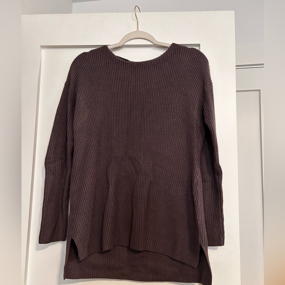 Banana Republic Women's Ribbed Knit Sweater With Scoop Back
